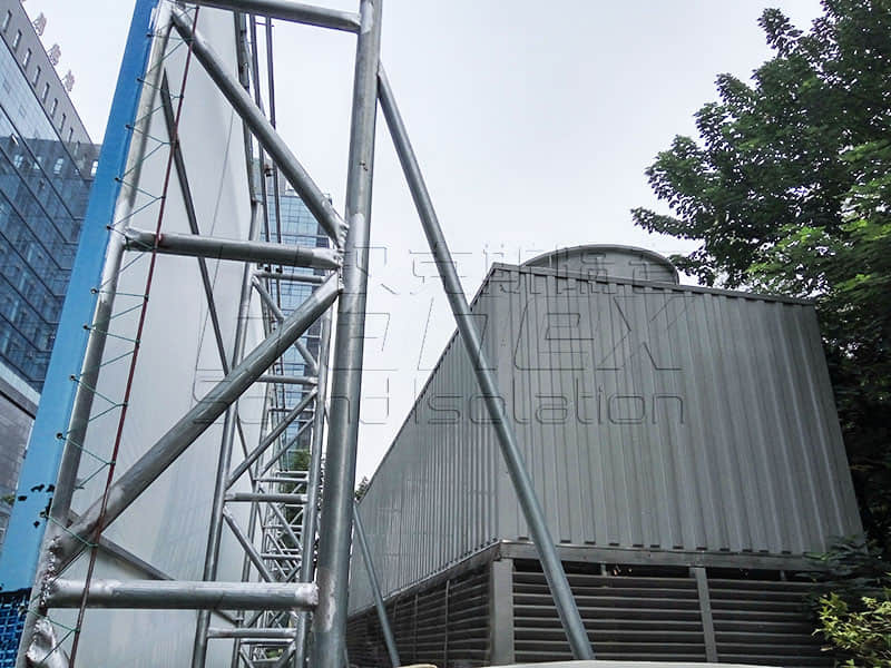 商業(yè)屋面裙樓中央空調冷卻塔降噪方案！降噪？減振誰為主？